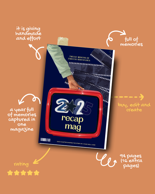 Year Recap Magazine | Journal | Scrapbook | Your Memories in one Magazine