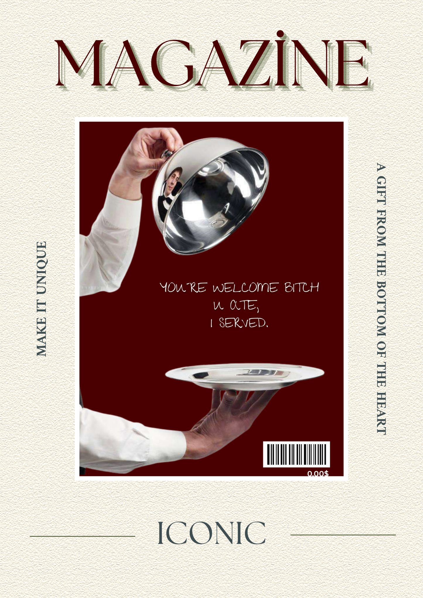 Customazable Birthday Magazine Template - DIY Gift | Personalized Gift | Birthday Keepsake | Editable Digital Template