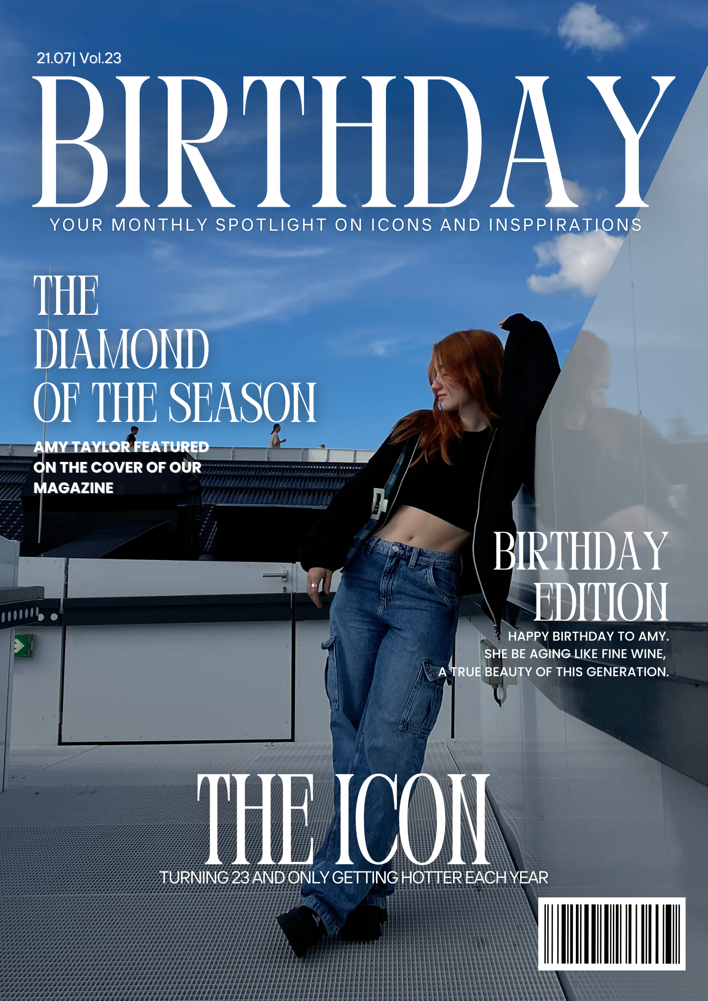 Customazable Birthday Magazine Template - DIY Gift | Personalized Gift | Birthday Keepsake | Editable Digital Template